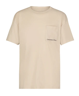 Calvin Klein Big Boys Square Pocket Short Sleeve Tee