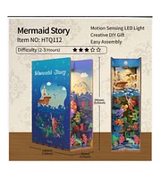 Flash Popup Diy 3D Book Nook Kit Mermaid Story 77pcs