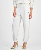 Guess Women's Olympe Seam-Front Logo-Charm Jogger Pants