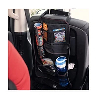 Diono Toddler Stow 'n Go Car Back Seat Organizer, Kick Mat Seat Protector, 7 Pockets, 2 Drinks Holders