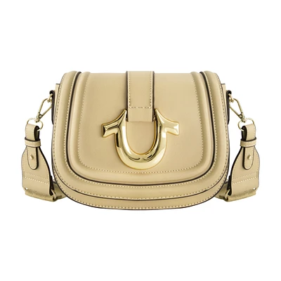 True Religion Saddle Bag with Gold Hardware