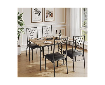 gaomon Dining Table Set for 4, Kitchen with Upholstered Bench, Room 4