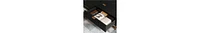 Dresser For Bedroom, Large 6 Drawer Organizer With Golden Metal Handle And Legs, Modern Chest Of Drawers, Closet, Hallway, L