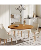 Tribesigns Round Dining Table for 4-6 People, 47