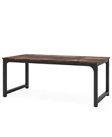 Tribesigns 78.7"x39.4" Dining Table, Industrial Kitchen Table for 8