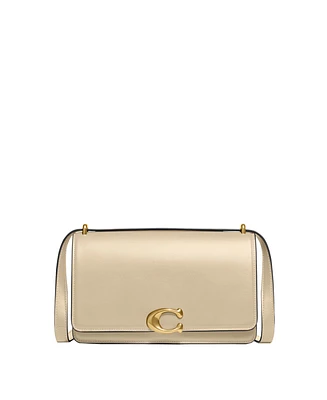 Coach Luxe Refined Calf Leather Bandit Shoulder Bag