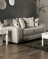 Furniture of America 75" Bullard 2-Seater Square Arm Loveseat