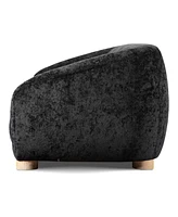 Furniture of America 88" Waxley Chenille Slope Arm Sofa