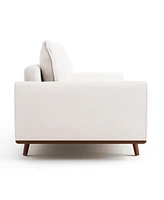 Furniture of America 83" Kasi Cotton Round Arm Sofa
