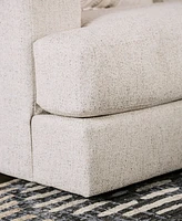 Furniture of America 86" Kristi Chenille Square Arm Sofa