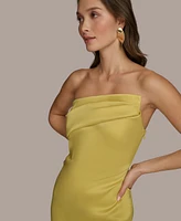 Donna Karan New York Women's Asymmetric-Neck Strapless Dress