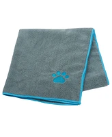 Country Living Marine Blue Microfiber Dog Bath Towel