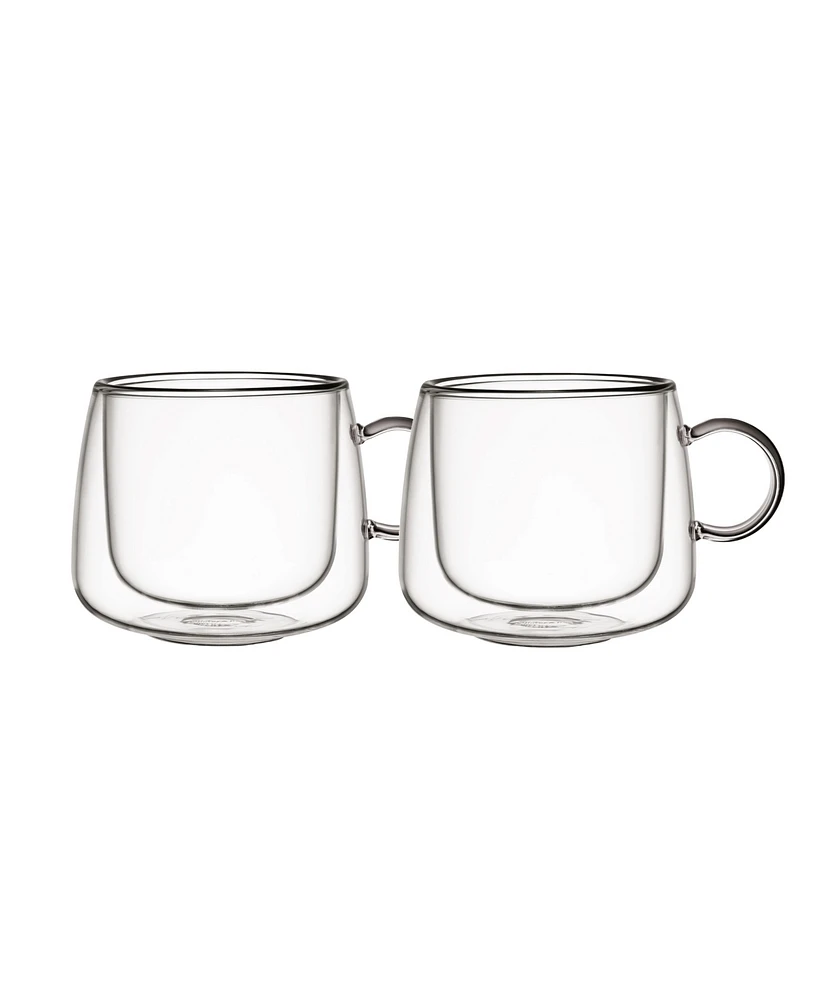 Villeroy & Boch Artesano Hot Cold Beverages Insulated Cappuccino Glass, Set of 2