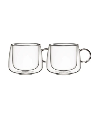 Villeroy & Boch Artesano Hot Cold Beverages Insulated Cappuccino Glass, Set of 2