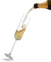 JoyJolt Claire Wine and Champagne Glasses, Set of 12