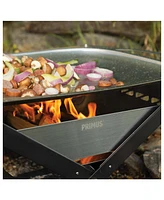 Primus Kamoto Portable Open Fire Pit Grill, Perfect for Open Fire Cooking, Suitable Leave No Trace Option, Large