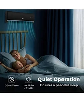 18000BTU Wifi Enabled Mini Split Air Conditioner & Heater with Heat Pump