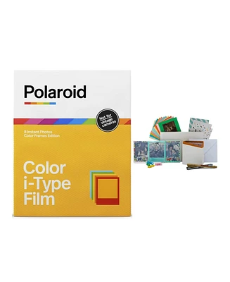 Polaroid Color Film for I-Type (Color Frames Edition, 5-Pack) Bundle