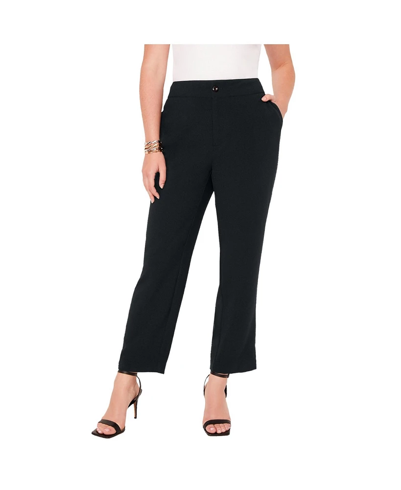 June + Vie Plus Fit Corner Office Pants