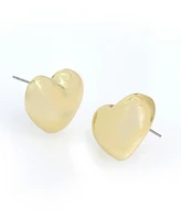 Steve Madden Puffy Heart Earrings