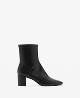 Mango Women's Block-Heel Ankle Boots