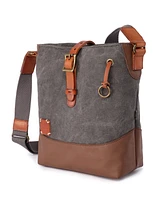 Tsd Brand Redwood Canvas Crossbody Bag