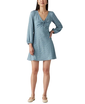 Levi's Women's Delray Printed Long-Sleeve Dress