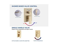 Casainc Bathroom Shower Faucet with Rough-in Valve