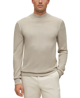 Boss by Hugo Boss Men's Mock-Neck Silk Sweater