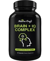 Nature's Craft Nootropic Memory Supplement for Brain Support + Iq, Memory Pills for Brain Boost & Natural Energy Booster Vitamin B12 Supplement, Natur