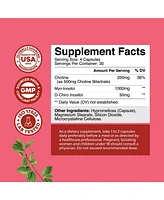 Nature's Craft Myo & D-Chiro Inositol Capsules, Choline Inositol Supplement for Cycle & Fertility Support, Womens Hormone Balance Supplement, Nature's