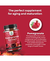Nature's Craft Pomegranate Extract Capsules, Supplement for Heart Health and Joint Support, Nature's Craft, 180 ct