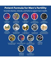 Nature's Craft Men's Fertility Capsules, CoQ10 Maca Root Methyl Folate & D-Aspartic Acid for Enhanced Count Motility & Fertility Support, Nature's Cra