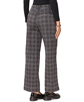 Democracy Women's "Ab" Solution Skyrise Externed-Tab Wide-Leg Pants With Side Panel