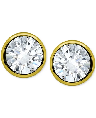 Giani Bernini Cubic Zirconia Solitaire Stud Earrings (3/4 ct. t.w.) Sterling Silver or 18k Gold Over Silver, Exclusively at Macy's