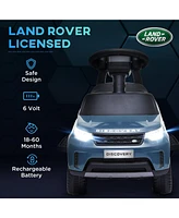 Qaba 2 1 Land Rover Licensed 6V Ride On Car, Sliding Light