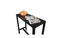 Slickblue Patio Bar Table with Adjustable Knob Stylish and Functional Outdoor Table for Relaxation