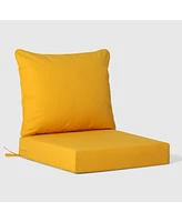 WestinTrends Outdoor Patio Hdpe Right Arm Facing Sectional Corner Club Chair with Patio Cushions