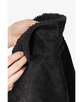 Boy's Faux Suede Ranger Jacket With Shearling Lining