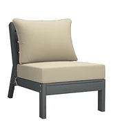 WestinTrends Outdoor Patio Hdpe Sectional Sofa with Cushions