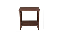 Slickblue Rectangular Wood Side Table For Indoor & Outdoor