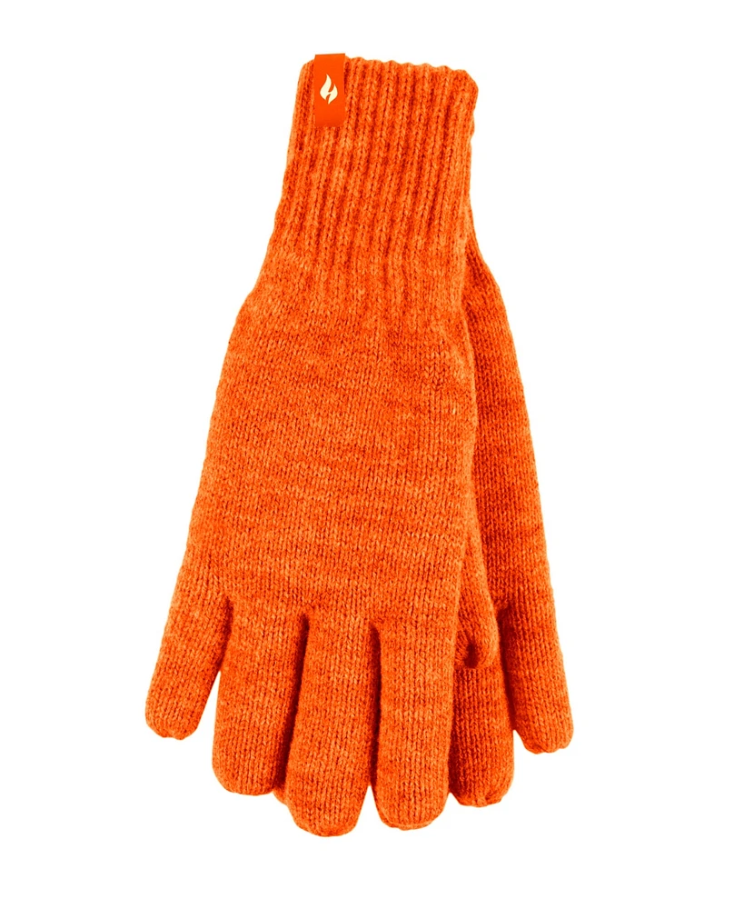 Heat Holders Men's Nevis Solid Flat Knit Gloves