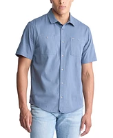 Men's Sagrino Relaxed-Fit Button-Down Utility Shirt