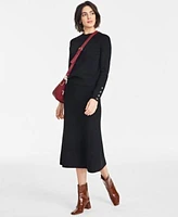 On 34th Womens Raglan Sleeve Crewneck Sweater Sweater Knit Trumpet Midi Skirt Exclusively At Macys