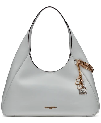 Karl Lagerfeld Paris Delaine Large Leather Hobo