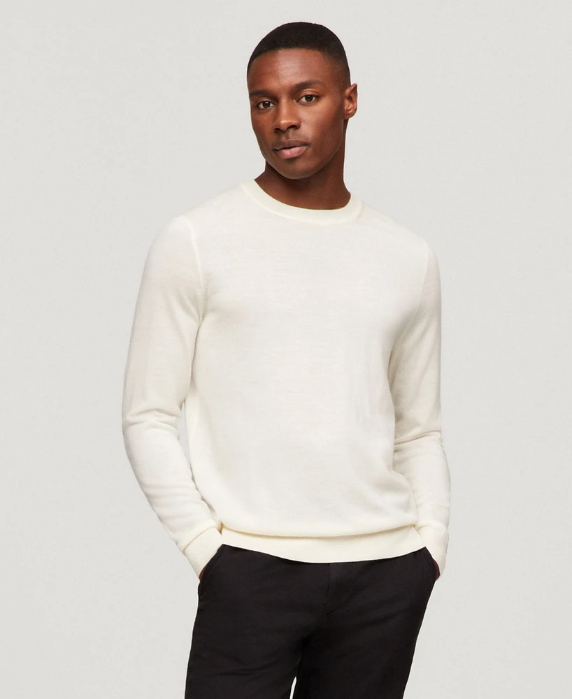 Tommy Hilfiger Men's Dress Casual Crewneck Fine Gauge Merino Wool Sweater