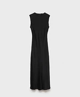 Mango Women's Lyocell Midi-Dress