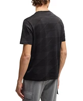 Boss by Hugo Men's Two-Tone Jacquard T-Shirt