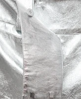 Mango Women's Metallic Leather-Effect Pants