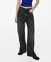 Mango Women's Camilla Straight High Rise Jeans